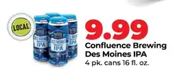 Hy-Vee Confluence Brewing Des Moines IPA offer