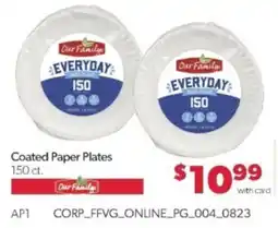Family Fare Our Family coated paper plates offer