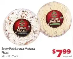 Family Fare Brew Pub Lotzza Motzza Pizza offer