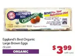 Family Fare Eggland's Best Organic Large Brown Eggs offer