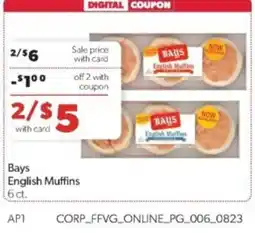 Family Fare Bays English Muffins offer