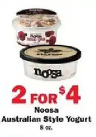 Schnucks Noosa Australian Style Yogurt offer
