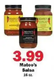 Schnucks Mateo's Salsa offer