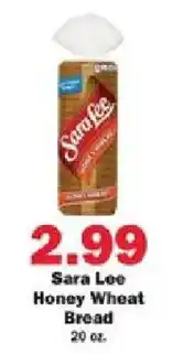 Schnucks Sara Lee Honey Wheat Bread offer