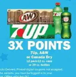 Schnucks 7up, A&W or Canada Dry offer