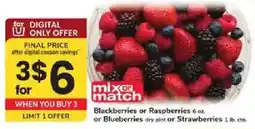 ACME mix or match Blackberries or Raspberries or Blueberries or Strawberries offer