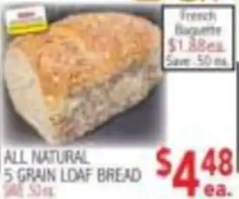 All Natural 5 Grain Loaf Bread