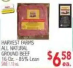 Ingles Markets Harvest Farms all natural ground beef offer