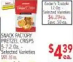 Ingles Markets Snack Factory Pretzel Crisps offer