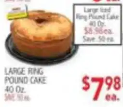 Ingles Markets Large ring pound cake offer