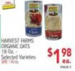 Ingles Markets Harvest Farms Organic Oats offer