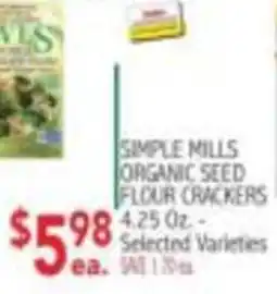 Ingles Markets Simple Mills Organic Seed Flour Crackers offer