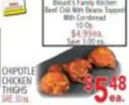 Ingles Markets Chipotle Chicken thighs offer