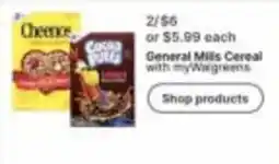 Walgreens General Mills Cereal offer