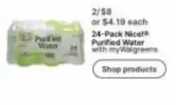 Walgreens Nicel Purified Water offer