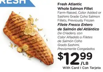 Fresh Atlantic Whole Salmon Fillet