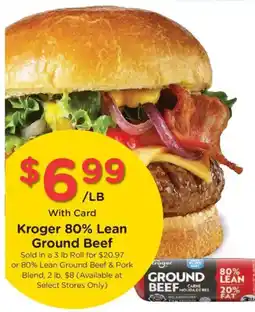 Ralphs Kroger 80% Lean Ground Beef offer