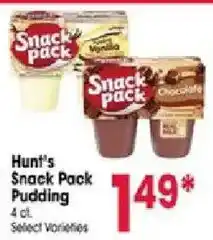 Hunt's Snack Pack Pudding