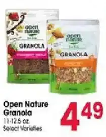 Jewel-Osco Open Nature Granola offer