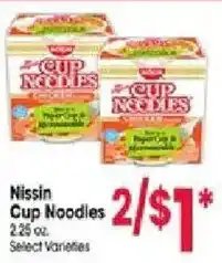 Jewel-Osco Nissin Cup Noodles offer