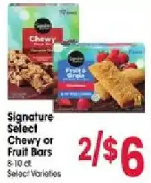 Jewel-Osco Signature Select Chewy or Fruit Bars offer