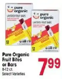 Jewel-Osco Pure Organic Fruit Bites or Bars offer