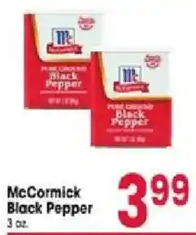 Jewel-Osco McCormick Black Pepper offer