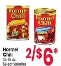 Jewel-Osco Hormel chili offer