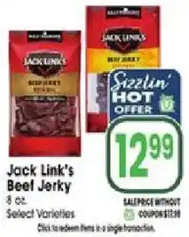 Jewel-Osco Jack Link's Beef Jerky offer