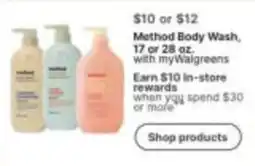 Walgreens Method Body Wash offer