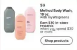 Walgreens Method Body Wash offer