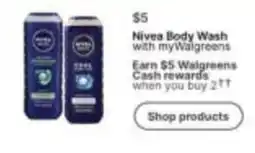 Walgreens Nivea Body Wash offer