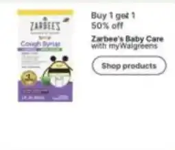 Walgreens Zarbee's Baby Care Cough Syrup offer