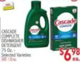 Cascade complete dishwasher detergent