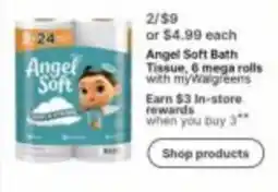 Walgreens Angel Soft Bath Tissue offer
