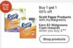 Walgreens Scott Paper Products offer