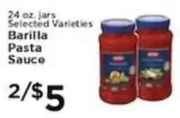 Pioneer Supermarkets Barilla pasta sauce offer