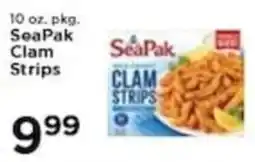 Pioneer Supermarkets Seapak clam strips offer