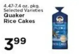Pioneer Supermarkets Quaker rice cakes offer