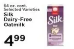 Pioneer Supermarkets Silk Dairy-Free Oatmilk offer