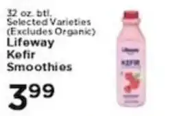 Pioneer Supermarkets Lifeway Kefir Smoothies offer