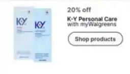 Walgreens K-Y Personal Care offer