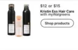 Walgreens Kristin Ess Hair Care offer