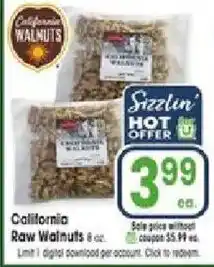 Jewel-Osco Sizzlin' California Raw Walnuts offer