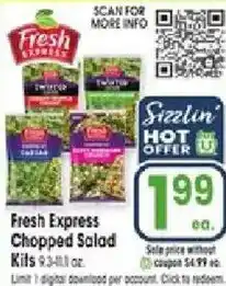 Jewel-Osco Fresh Express chopped salad kits offer