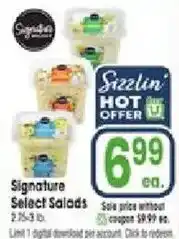 Jewel-Osco Signature Select Salads offer