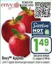 Jewel-Osco Envy Apples offer