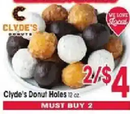 Jewel-Osco Clyde's Donut Holes offer