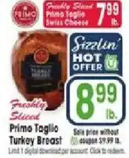 Jewel-Osco Primo Taglio Turkey Breast offer