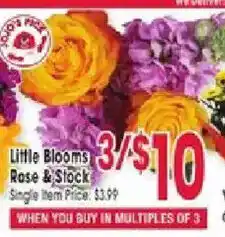 Jewel-Osco Little Blooms Rose & Stock offer